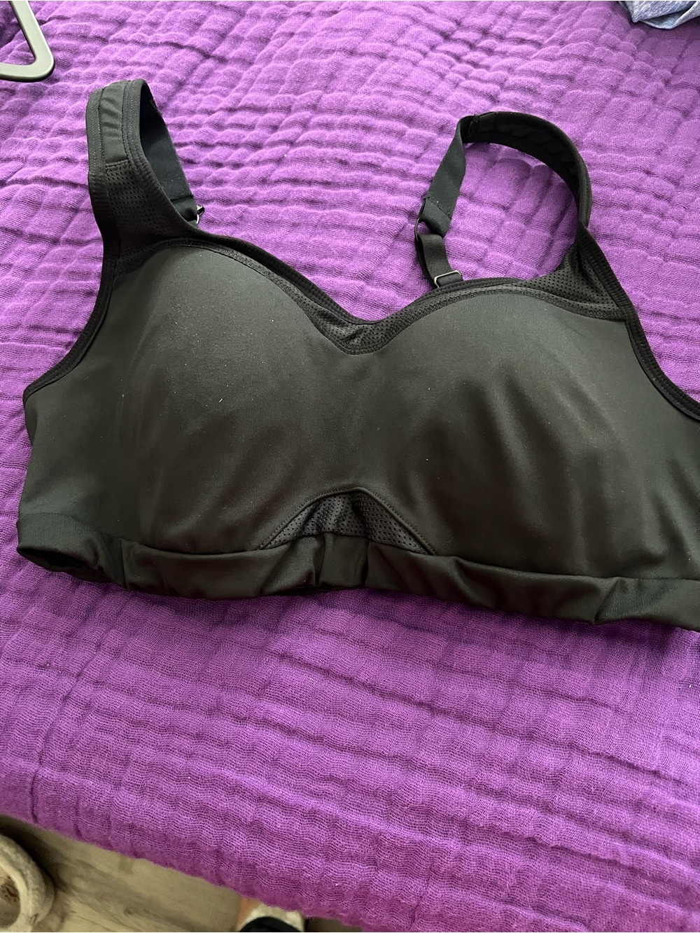 Asics Black High-Support Sports Bra with Molded Cups
